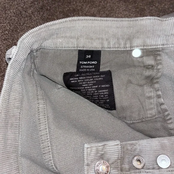 Tom Ford Corduroy Pants - Light Gray